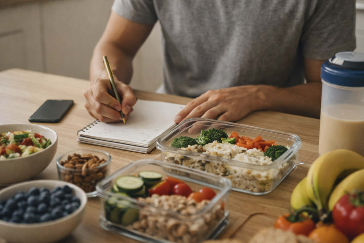 Foto: Meal Prep am Küchentisch – warum Ernährung trotz Plan scheitert